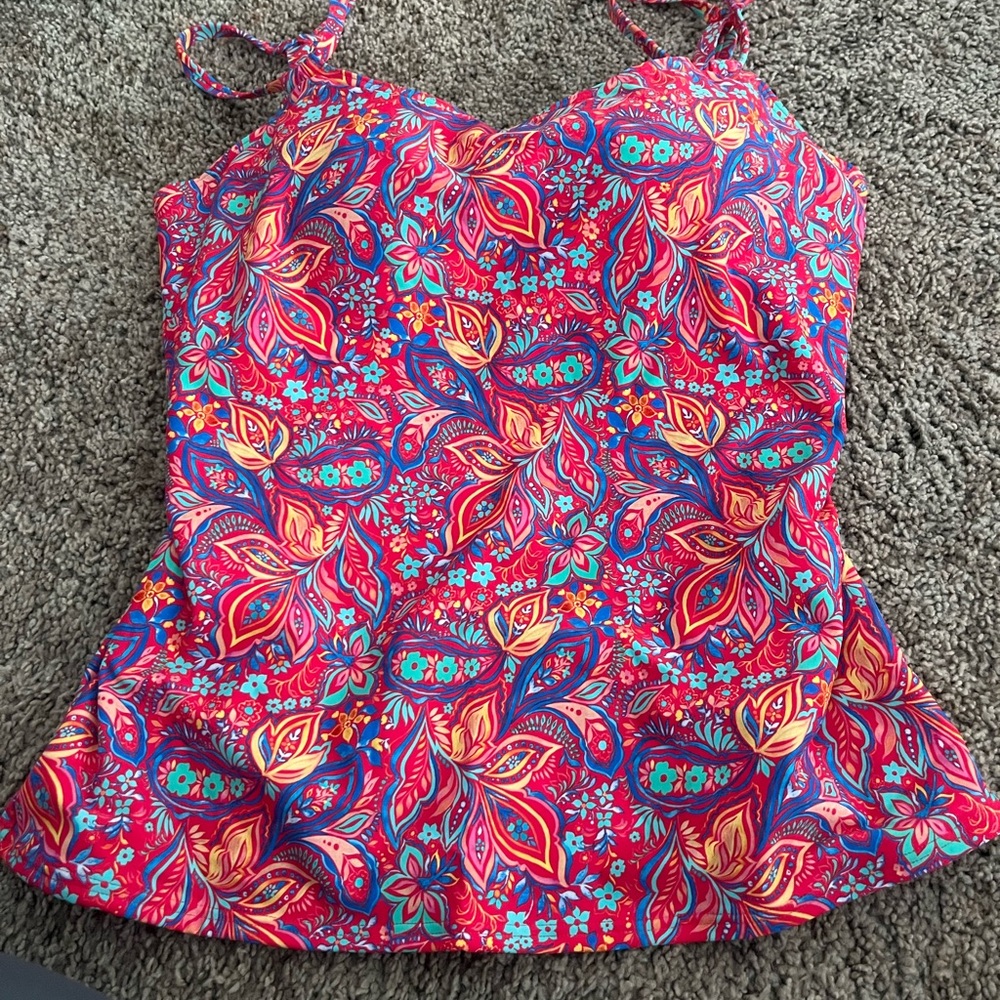 Vibrant Paisley Print Tank Top